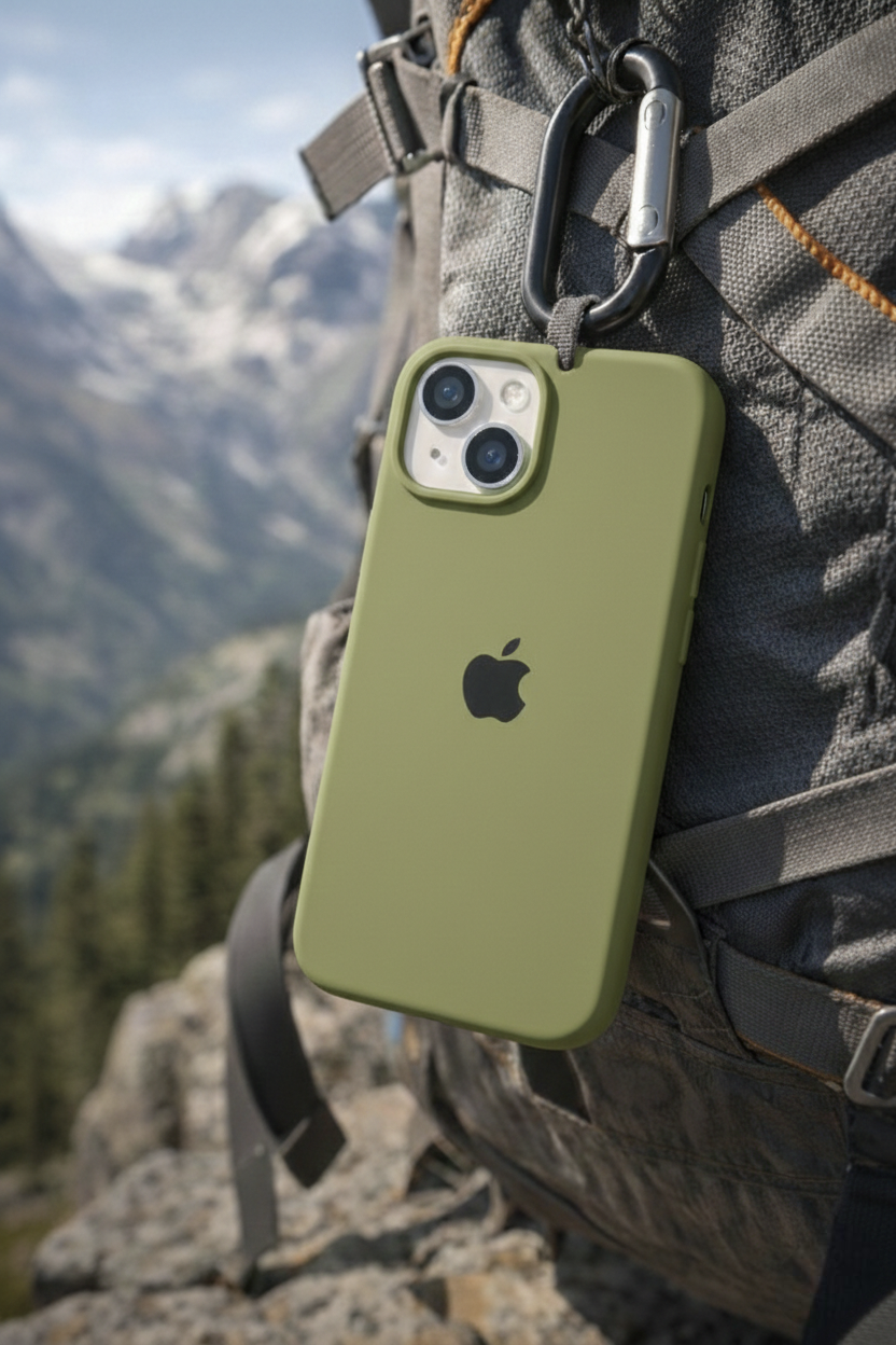 Premium Soft Silicone Back Case iPhone 13 And 14 Matte Finish Shockproof Protection Raised Camera And Screen Guard