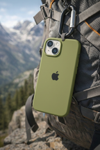 Premium Soft Silicone Back Case iPhone 13 And 14 Matte Finish Shockproof Protection Raised Camera And Screen Guard