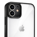 Premium Crystal Clear Anti Yellow Protective Case For iPhone 12 And iPhone 12 Pro Clear And Black Border Variants