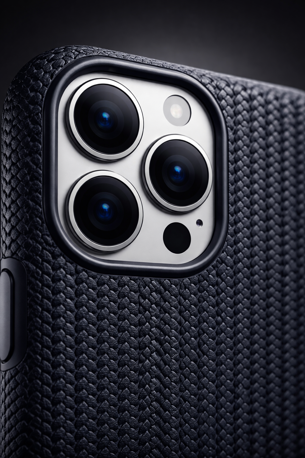 Veloraverse Matte Grey Braided Texture Case for iPhone 12 and iPhone 12 Pro TPU Protective Cover