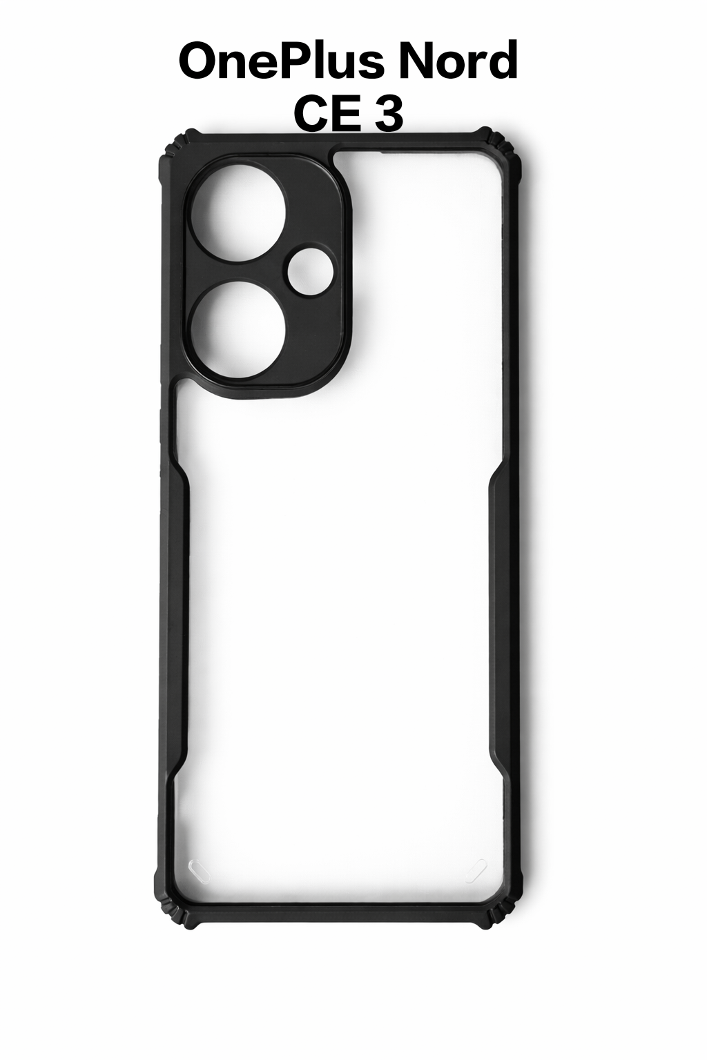 Premium Anti Yellow Transparent Phone Case with Black Border for 360 Degree Protection Raised Camera and Screen