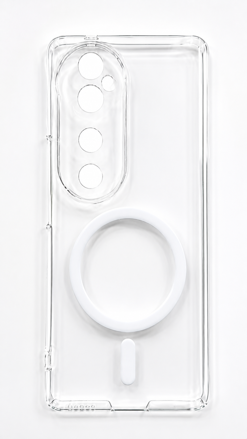 Vivo V40 / V40 Pro Magnetic Clear Case | MagSafe Compatible Transparent Back Cover | Military-Grade Corner Protection | Magnetic Ring Supported | Anti-Yellow Shockproof TPU+PC Cover