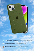 Premium Soft Silicone Back Case iPhone 13 And 14 Matte Finish Shockproof Protection Raised Camera And Screen Guard