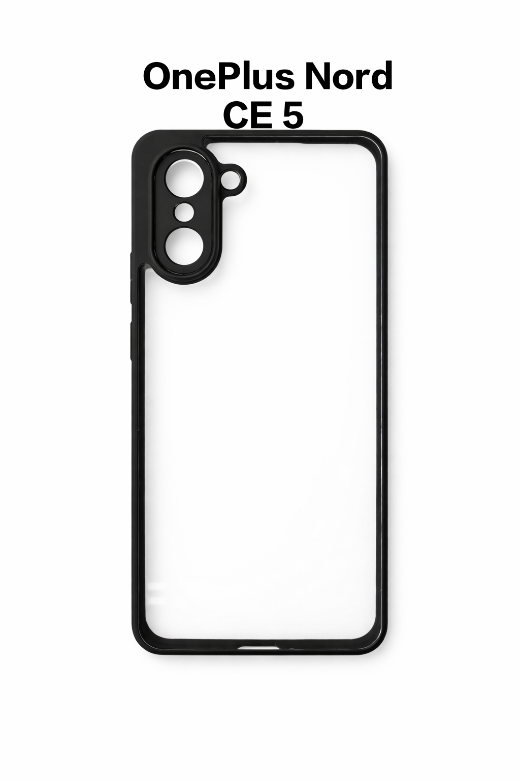 Premium Anti Yellow Transparent Phone Case with Black Border for 360 Degree Protection Raised Camera and Screen