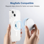 MagSafe Compatible Clear Case For iPhone 14 Plus And iPhone 15 Plus Crystal Clear Anti Yellowing Shockproof Protection