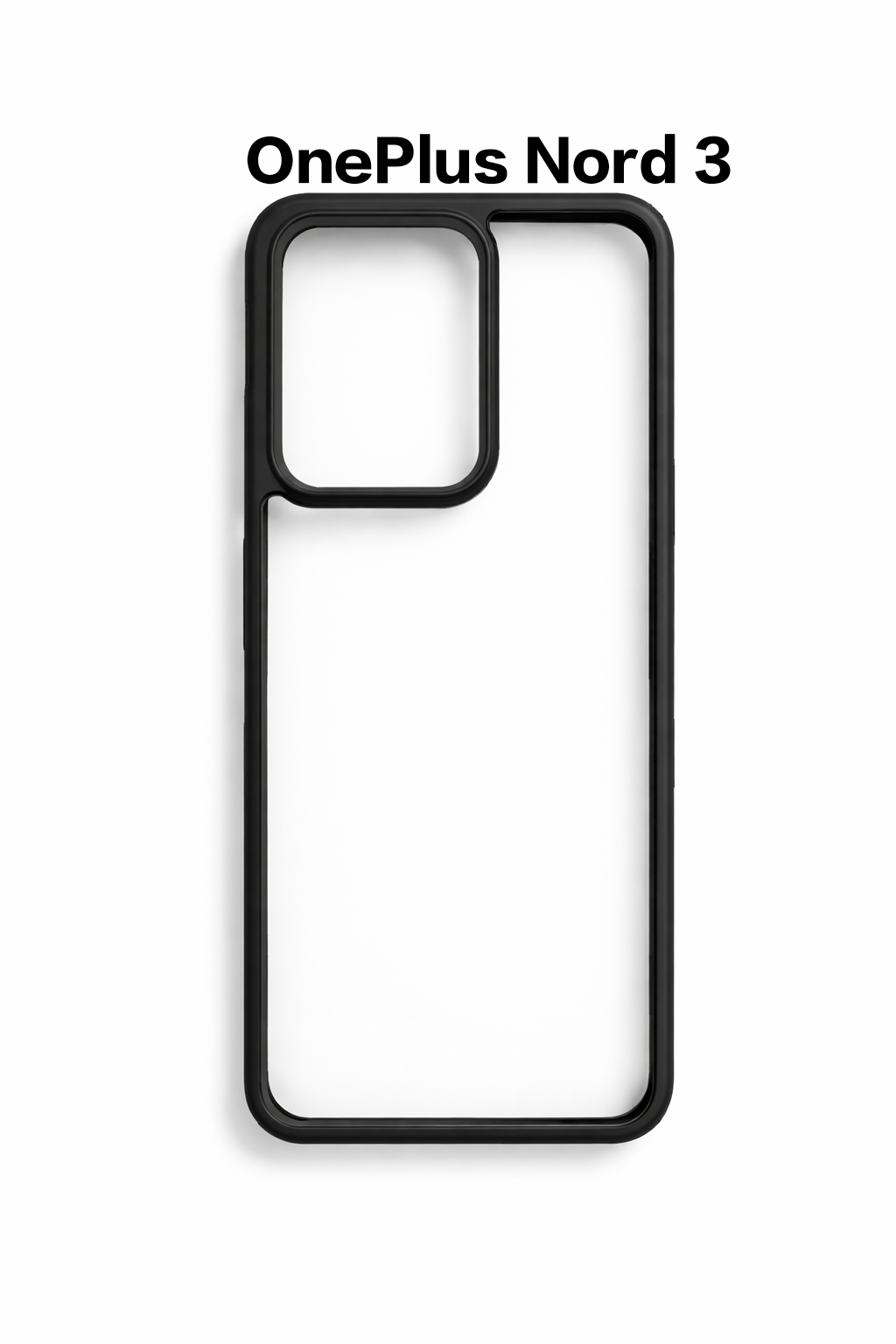 Premium Anti Yellow Transparent Phone Case with Black Border for 360 Degree Protection Raised Camera and Screen