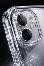 Premium Crystal Clear Anti Yellow Protective Case For iPhone 12 And iPhone 12 Pro Clear And Black Border Variants
