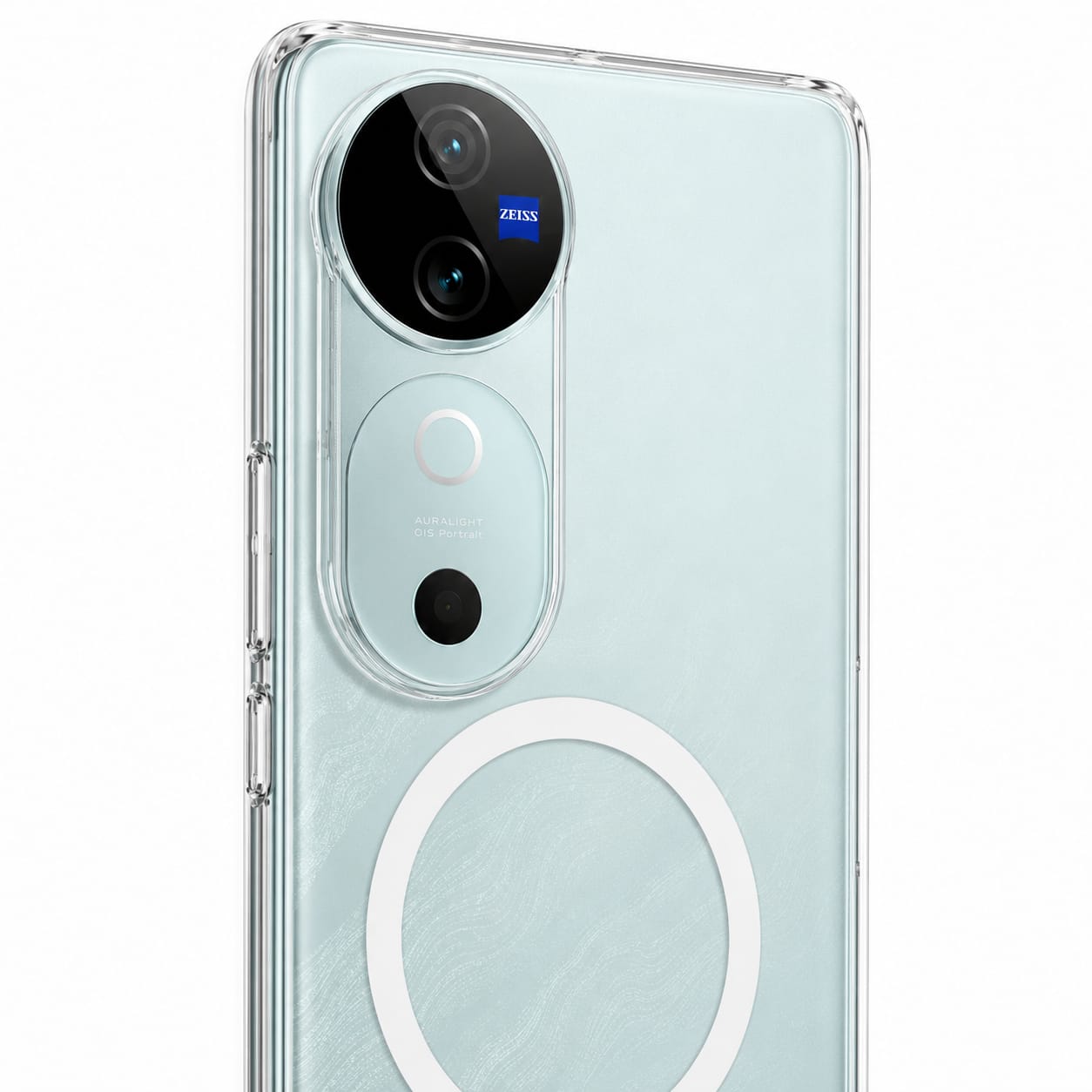 Vivo V40 / V40 Pro Magnetic Clear Case | MagSafe Compatible Transparent Back Cover | Military-Grade Corner Protection | Magnetic Ring Supported | Anti-Yellow Shockproof TPU+PC Cover