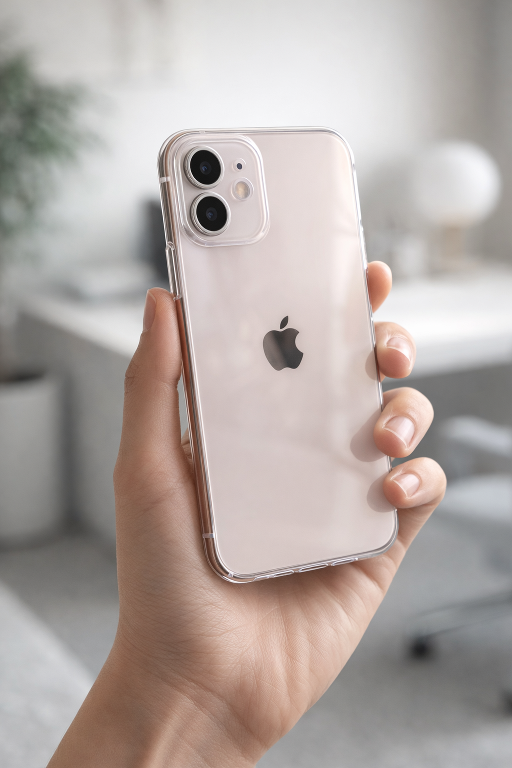 Premium Crystal Clear Anti Yellow Protective Case For iPhone 12 And iPhone 12 Pro Clear And Black Border Variants
