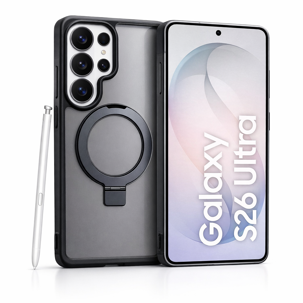 Samsung S26 Ultra Premium Back Case With Wireless Charging Support And MagSafe Stand