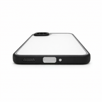Premium Anti Yellow Transparent Phone Case with Black Border for 360 Degree Protection Raised Camera and Screen
