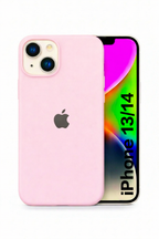 Premium Soft Silicone Back Case iPhone 13 And 14 Matte Finish Shockproof Protection Raised Camera And Screen Guard
