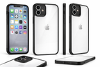Premium Crystal Clear Anti Yellow Protective Case For iPhone 12 And iPhone 12 Pro Clear And Black Border Variants