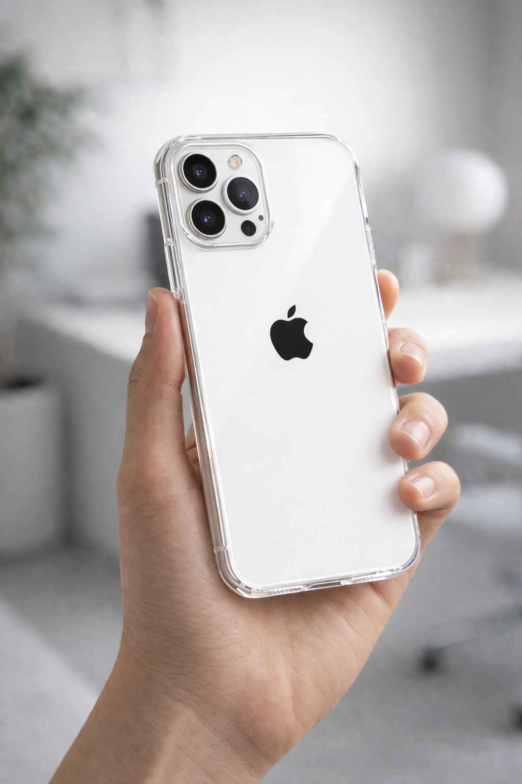 Premium Crystal Clear Anti Yellow Protective Case For iPhone 12 And iPhone 12 Pro Clear And Black Border Variants