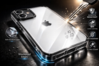 Premium Crystal Clear Anti Yellow Protective Case For iPhone 12 And iPhone 12 Pro Clear And Black Border Variants