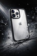 Premium Crystal Clear Anti Yellow Protective Case For iPhone 12 And iPhone 12 Pro Clear And Black Border Variants