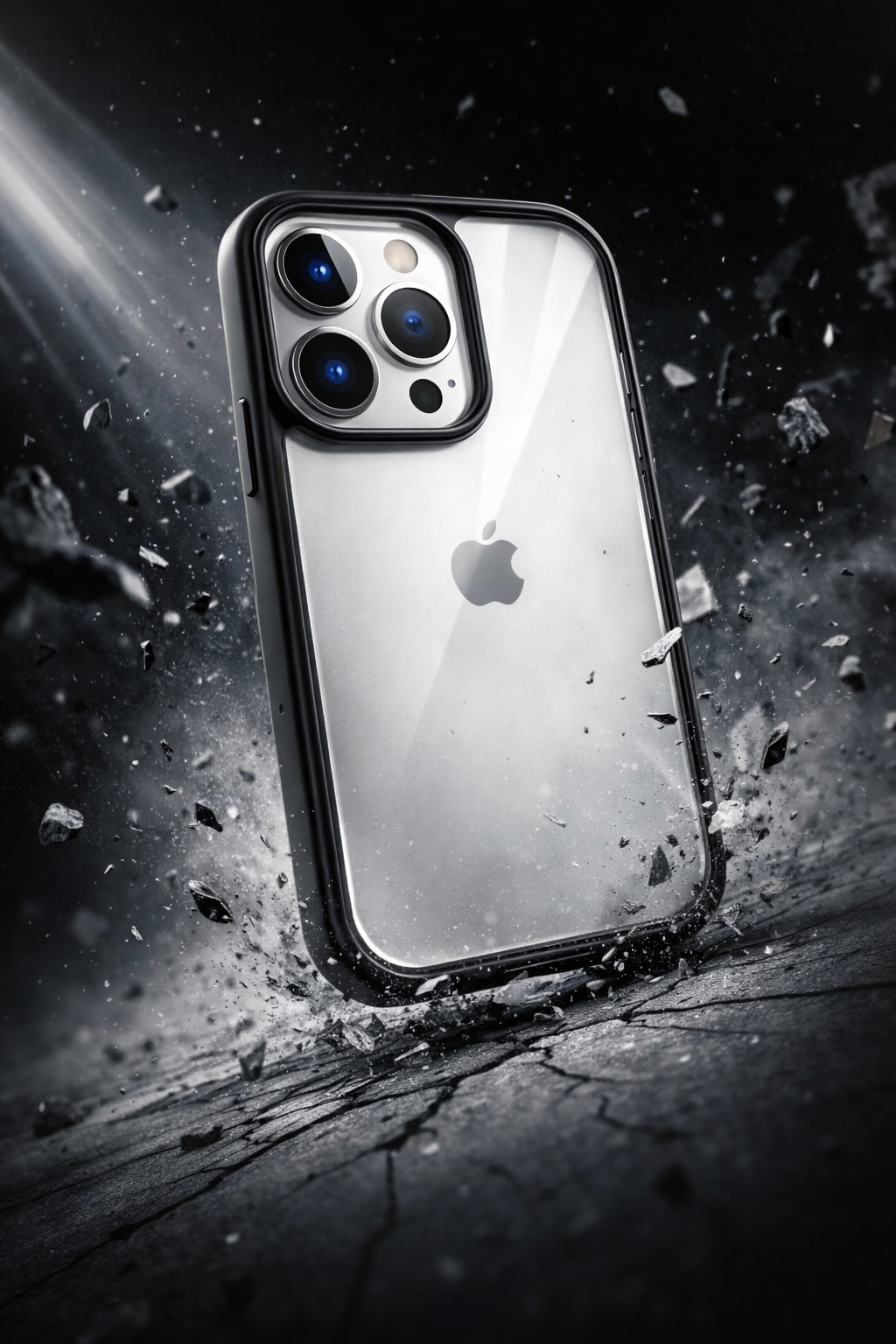Premium Crystal Clear Anti Yellow Protective Case For iPhone 12 And iPhone 12 Pro Clear And Black Border Variants