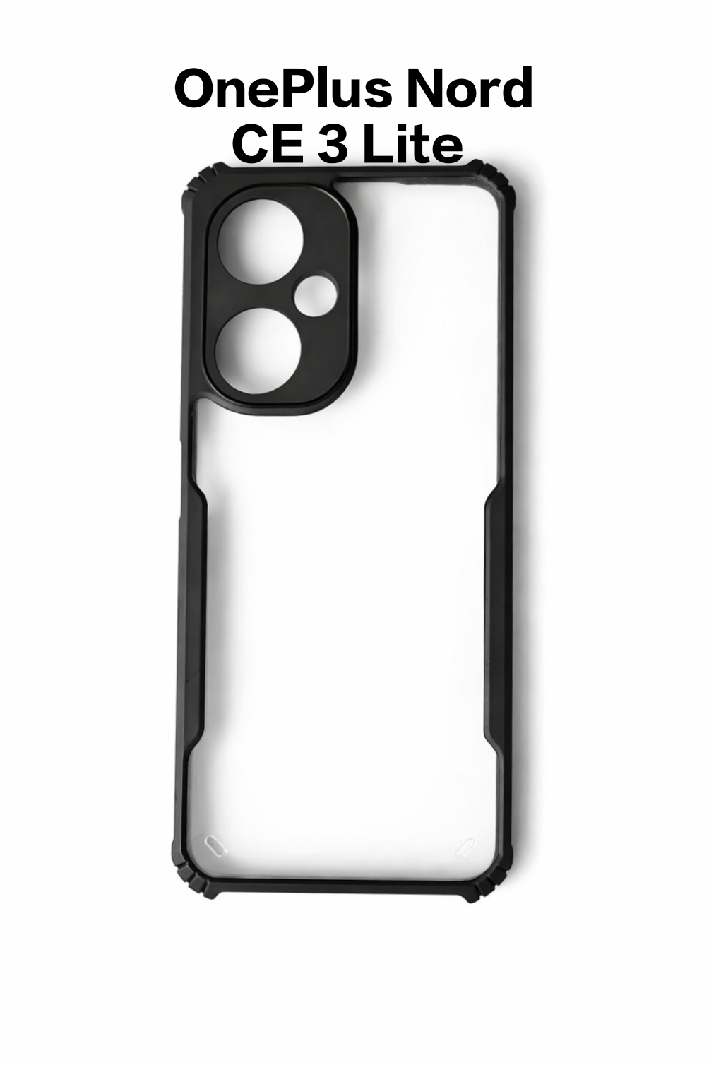 Premium Anti Yellow Transparent Phone Case with Black Border for 360 Degree Protection Raised Camera and Screen