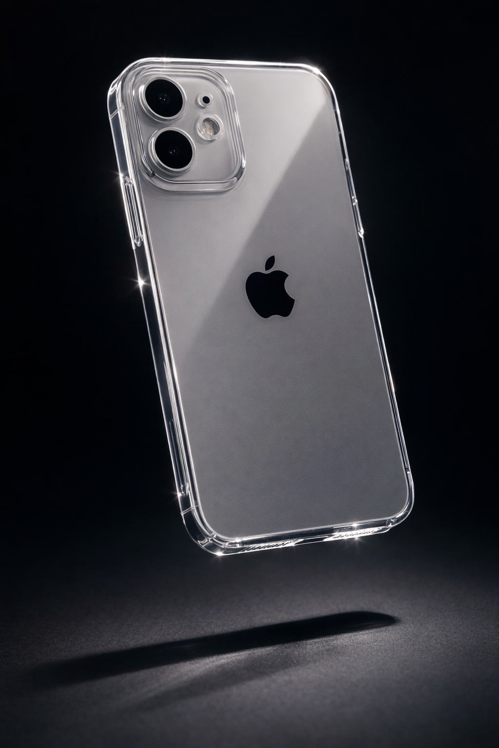 Premium Crystal Clear Anti Yellow Protective Case For iPhone 12 And iPhone 12 Pro Clear And Black Border Variants
